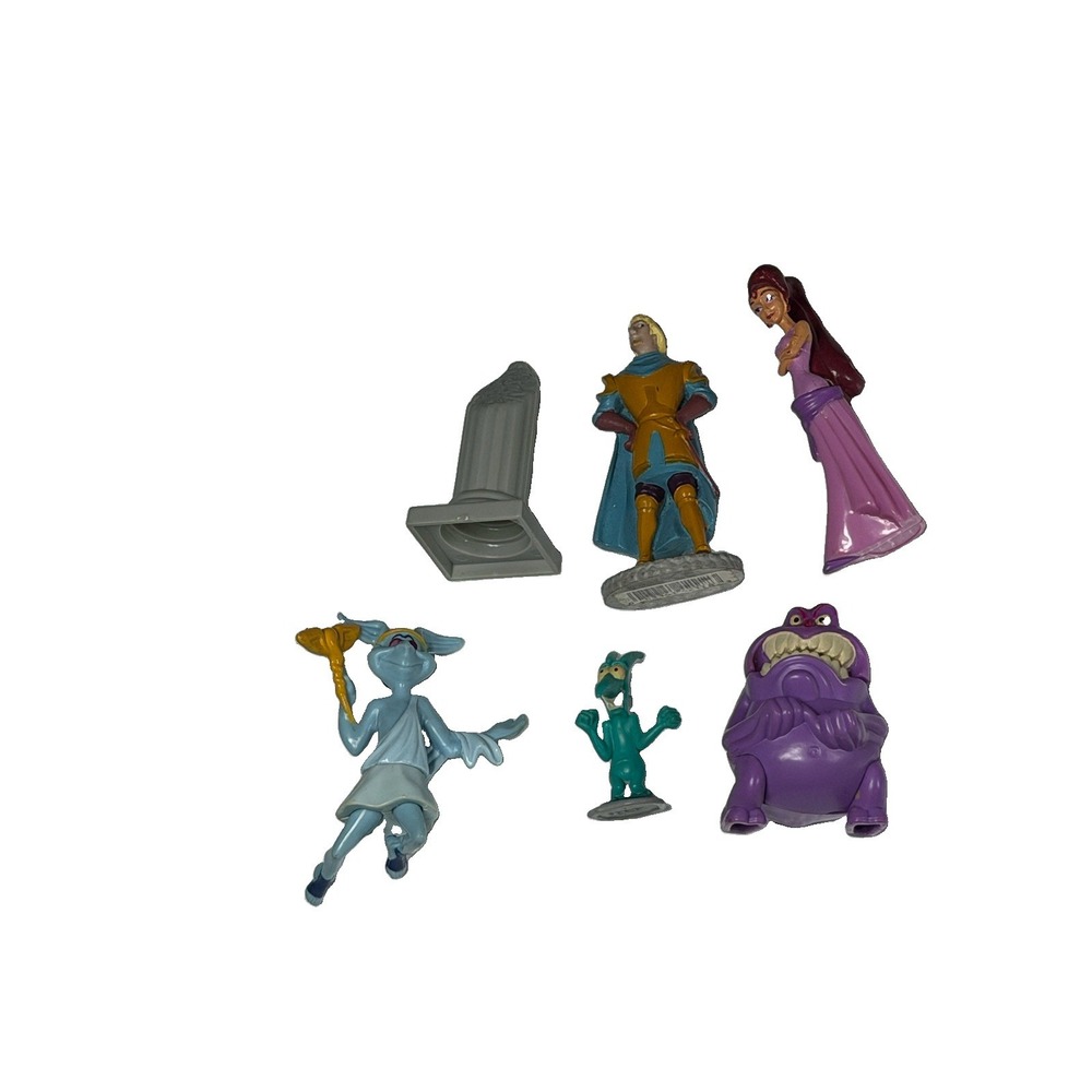 Disney Hercules Cake Lot (6): HERMES MEG, PANIC PAIN, PHOEBUS and a COLUMN